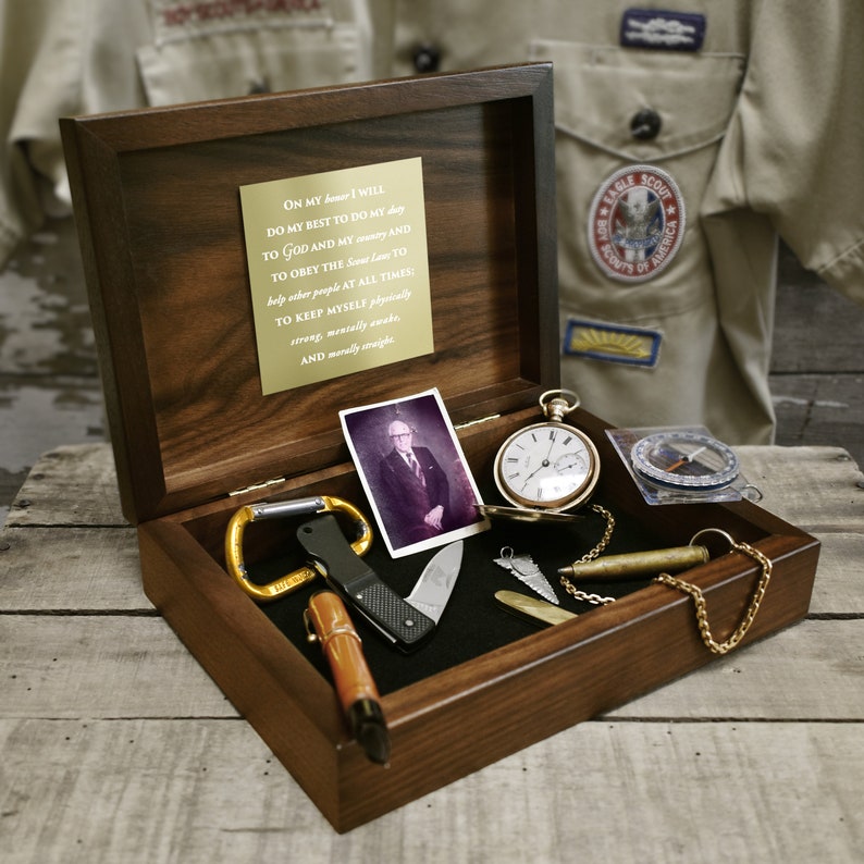 Eagle Scout Keepsake Box With Personalized Medallion Etsy