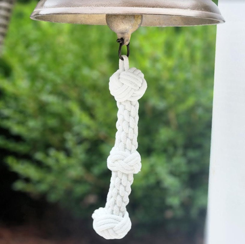 Engraved 8 Inch Antiqued Brass Ridged Wall Bell - Etsy