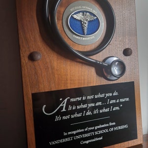 Personalized Nurse Stethoscope Recognition Plaque