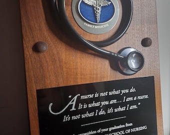 Personalized Nurse Stethoscope Recognition Plaque