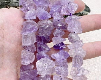 Natural Rough Amethyst Crystal Quartz Nugget Beads, Raw Gravel Citrine Quartz Earring DIY Jewelry Making Beads,AGB2307103
