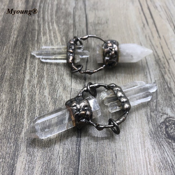 Clear Quartz Pencil Point Necklace Clear Quartz Pencil Point Necklace
