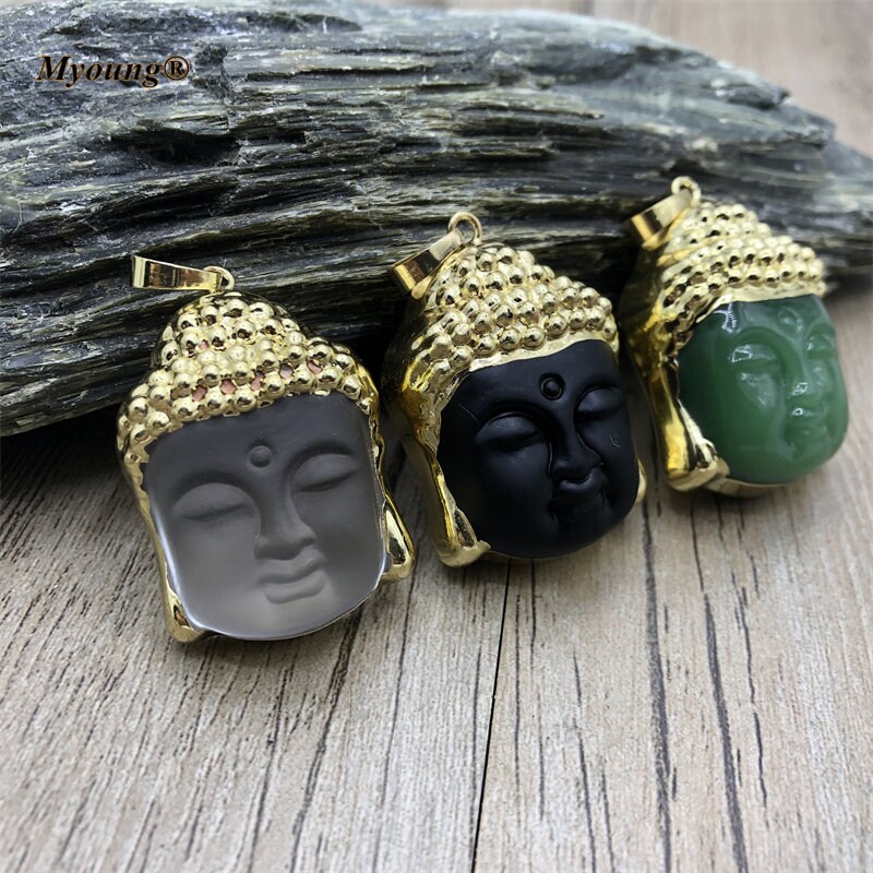 Buddha Head Pendant - Etsy