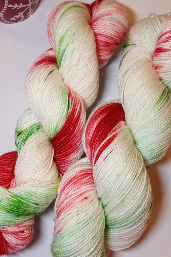Christmas Yarn Christmas Candy perfect for your Etsy