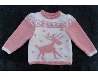 Pull Bebe Jacquard Etsy