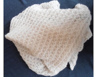 Couverture de naissance en mohair