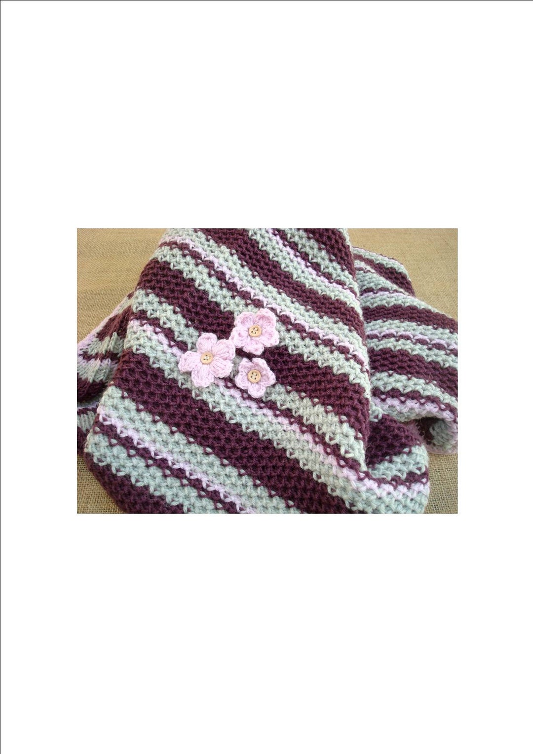 Handmade 3 Colors Wool Baby Blanket for Girl Etsy