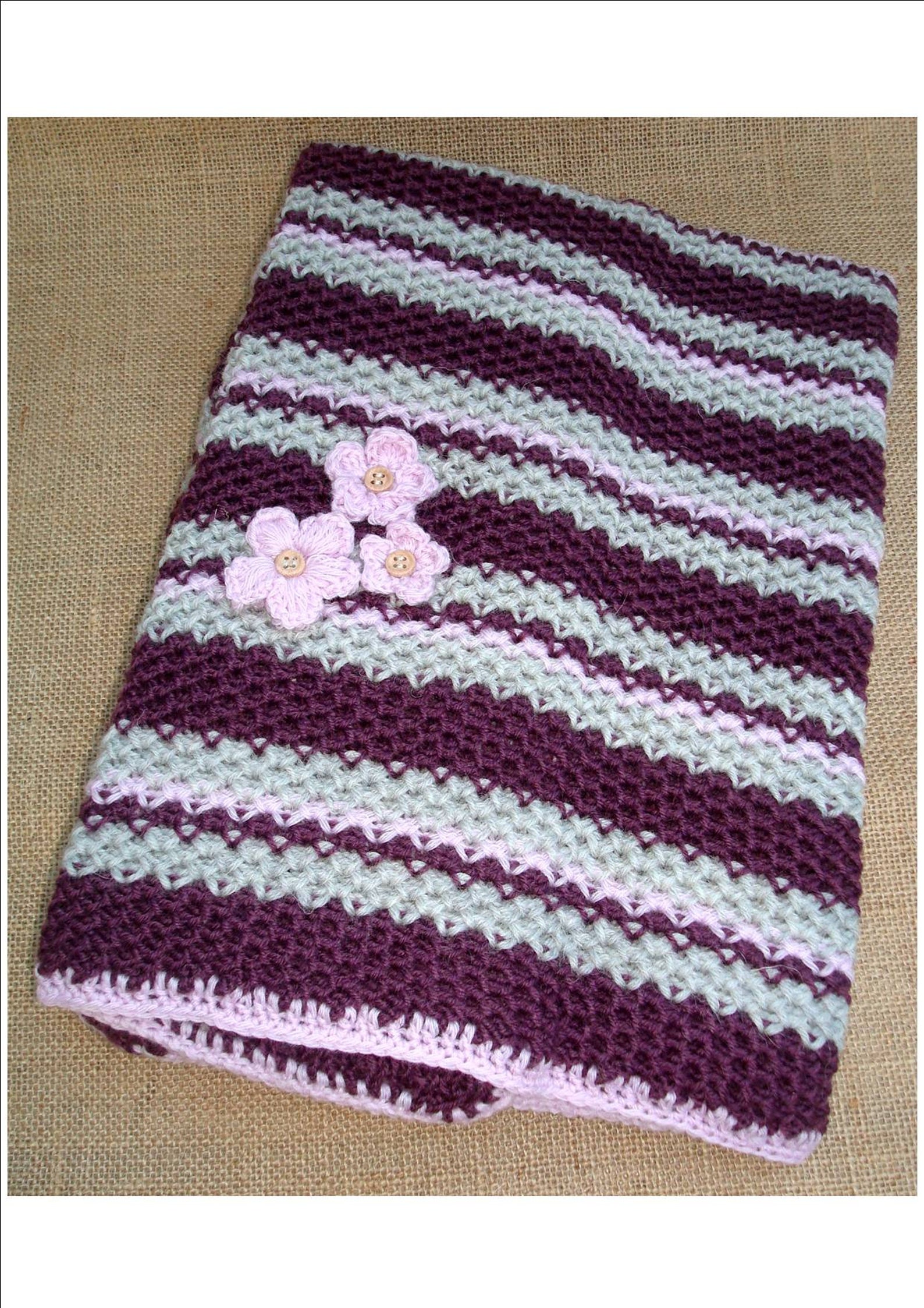 Handmade 3 Colors Wool Baby Blanket for Girl Etsy
