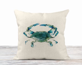blue crab pillow
