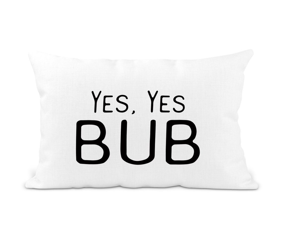 Yes Yes Bub Decorative Throw Pillow Springs East Hampton NY Etsy