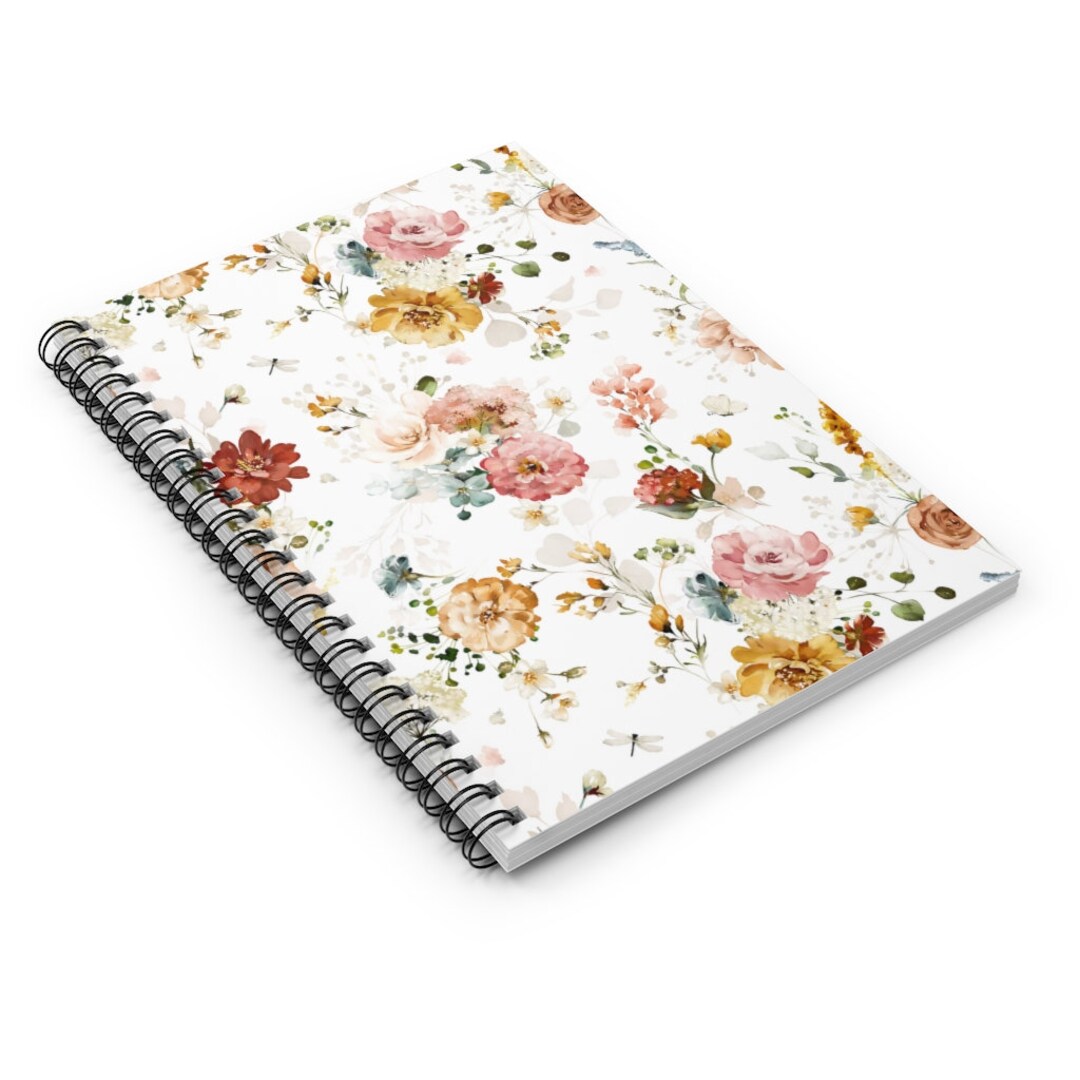 Cottagecore Floral Spiral Notebook: Wildflower Journal - Etsy