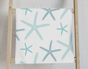 Starfish Hand Towel, Starfish Towel, Nautical Decor, Nautical Bathroom, Soft Hand Towel, Dish Towel, Housewarming Gift, Beach Theme