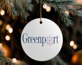 Adorno de Greenport, Long Island, Navidad en North Fork, regalo de Long Island