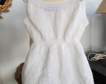 Weißes Kleid Mädchen 1-3 Monate
