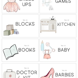 Kids Toy Room Organization Labels - Storage Picture Printables ...