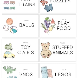 Kids Toy Room Organization Labels - Storage Picture Printables ...