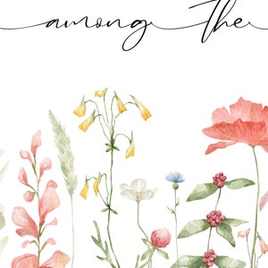 Wildflower Watercolor Prints Set of 3 16x20 Inch, Watercolor Poppy ...