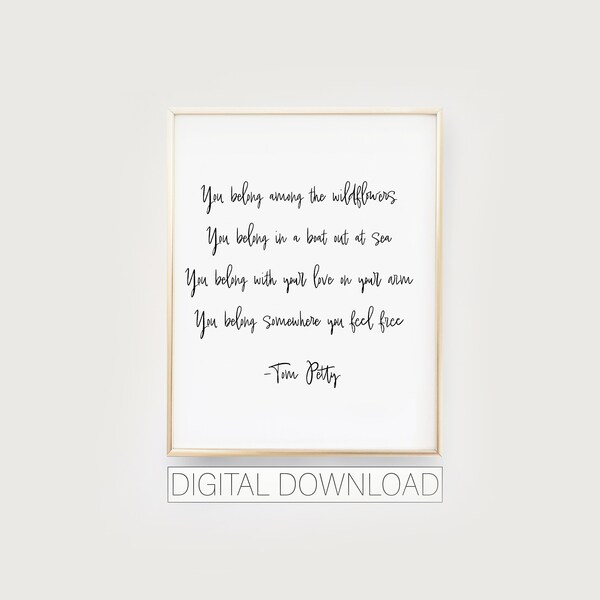 Tom Petty Wildflowers Etsy