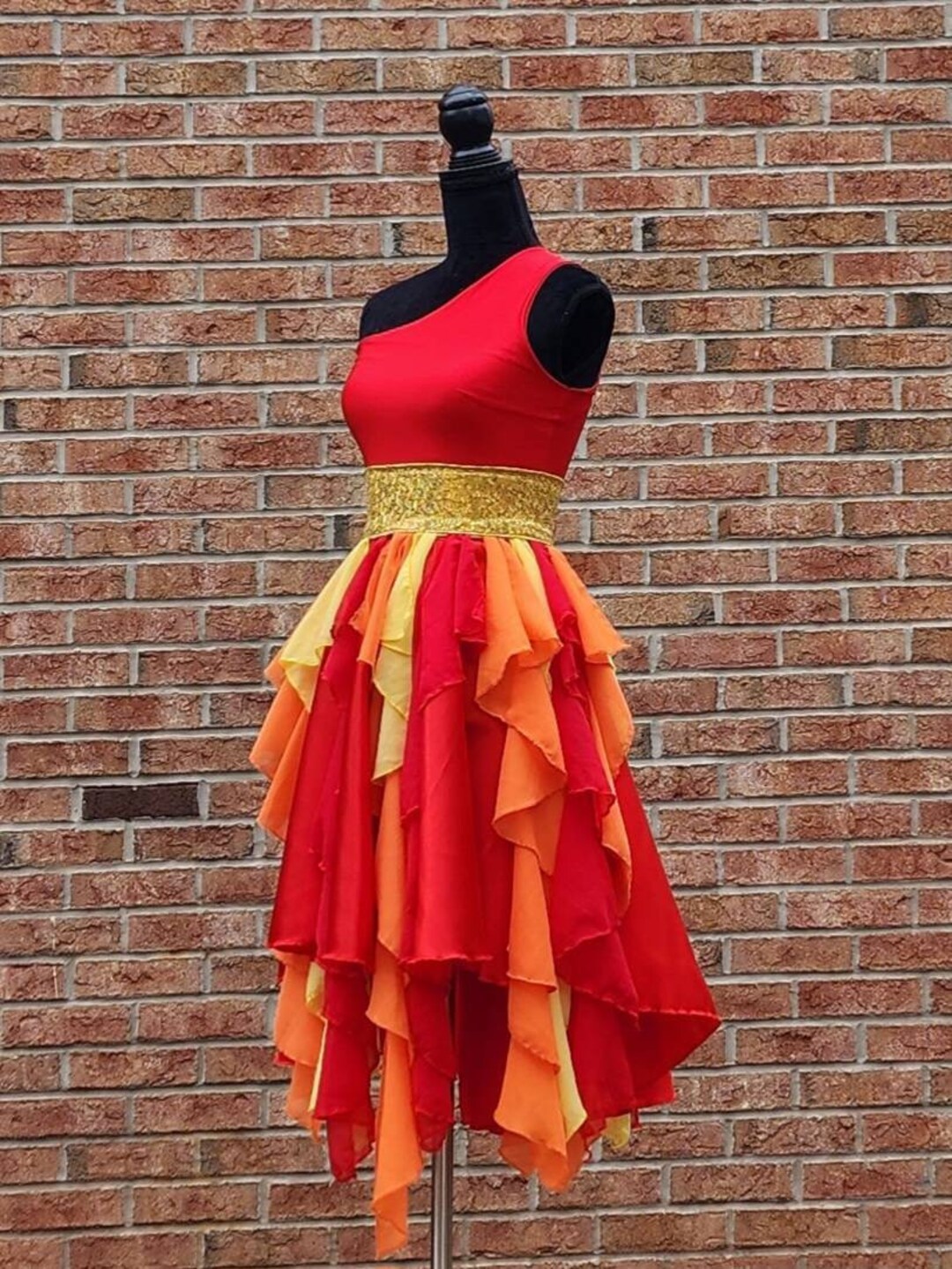 My Protective Guide, Fire Dress, Fire Belt, Dance Custom, Dance Dress
