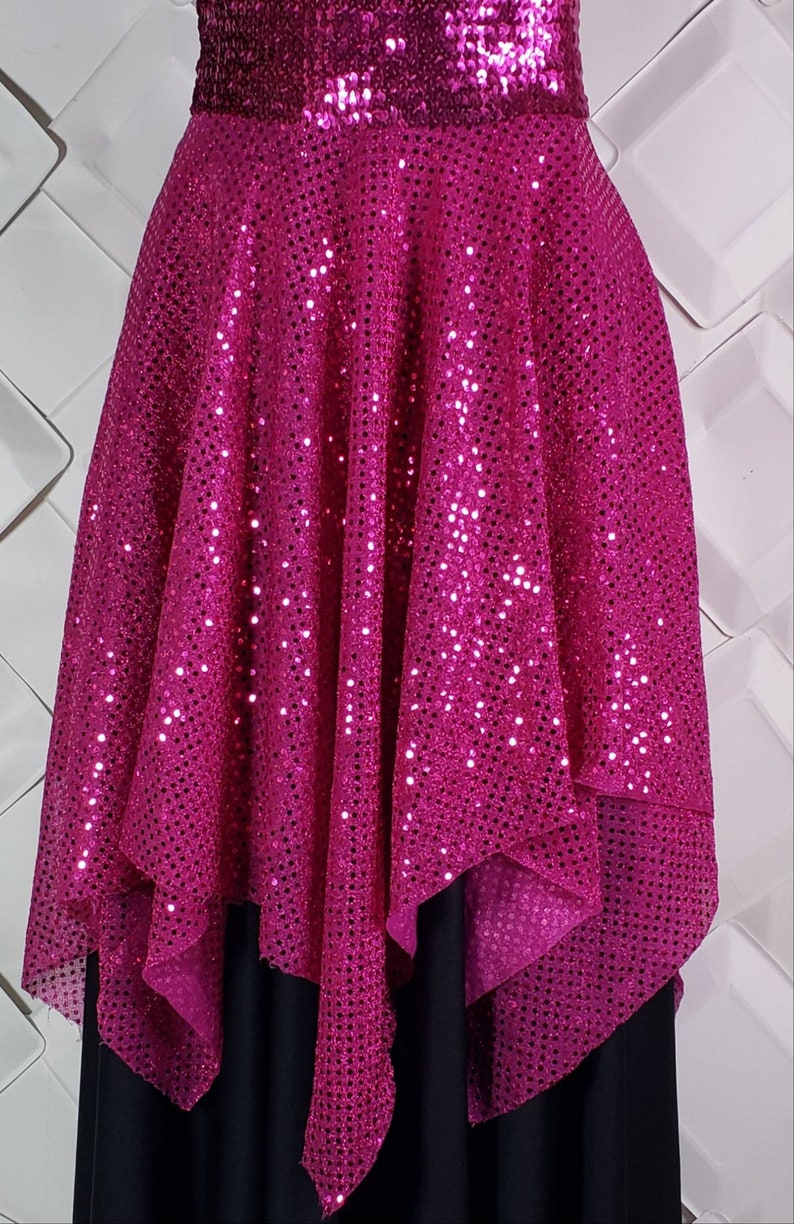 Sequin Dance Skirt for Women Praise Sequin Red Dance Skirt Etsy