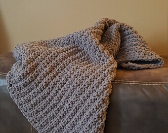 Handmade bulky throw