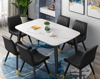 Marble Dining Table Etsy