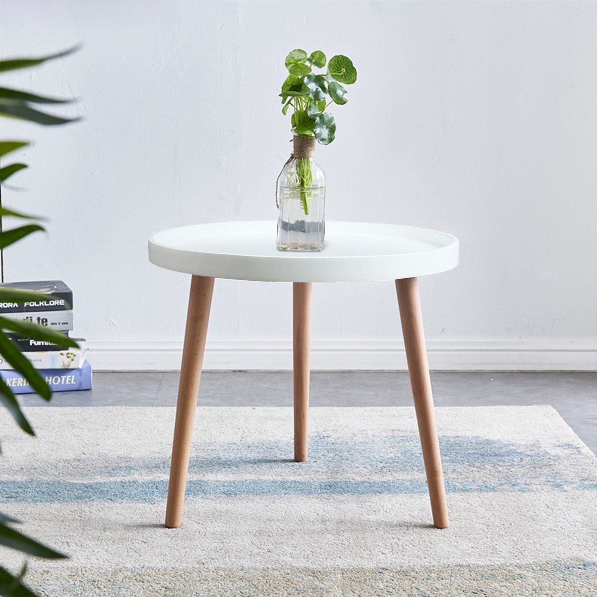 Sandi Style Starry Small Round Side Table With Mdf Top And Etsy