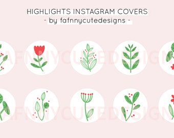 HIGHLIGHT INSTAGRAM COVERS | Icons, social media icons, cute icons, instagram icons, vegetal icons