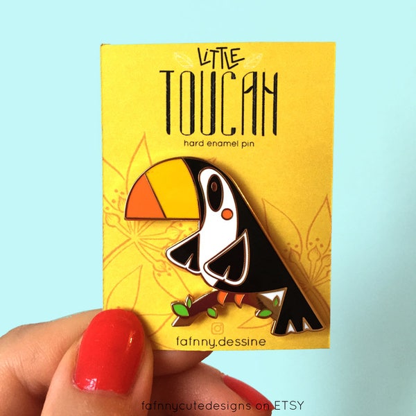 Cute Enamel Pin Toucan