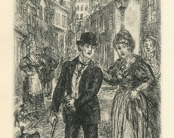 John Sloan original etching | Of Human Bondage