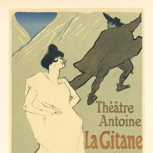 Cartel litográfico de Toulouse-Lautrec "La Gitane"
