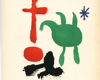 ジョアン・ミロ リトグラフ「ナンバー 100」Bolaffi Arte - Etsy 日本