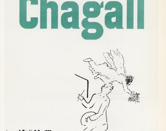 Marc Chagall lithograph poster "Kunsthalle Basel"