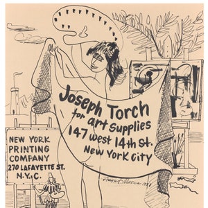 August Mosca original lithograph