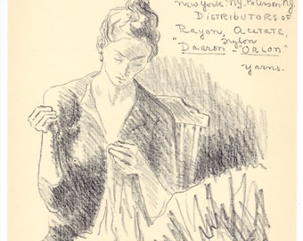 モーゼス・ソイヤーのオリジナルリトグラフ - Etsy 日本