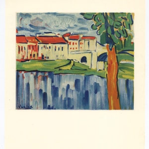 Maurice de Vlaminck &quot;The Red Tree&quot; lithograph