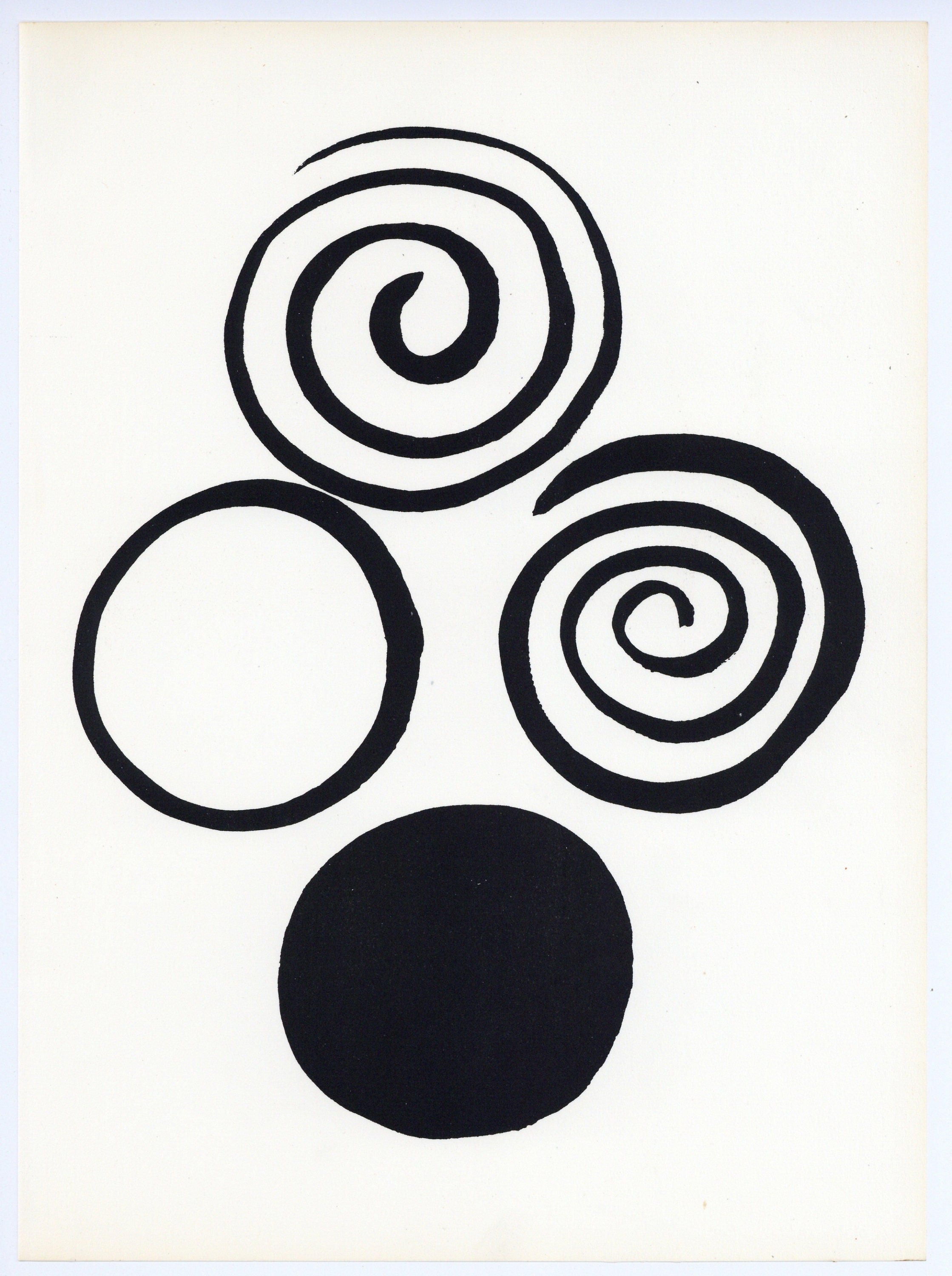 Alexander Calder lithograph, 1965