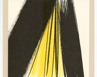 Hans Hartung lithograph, 1971