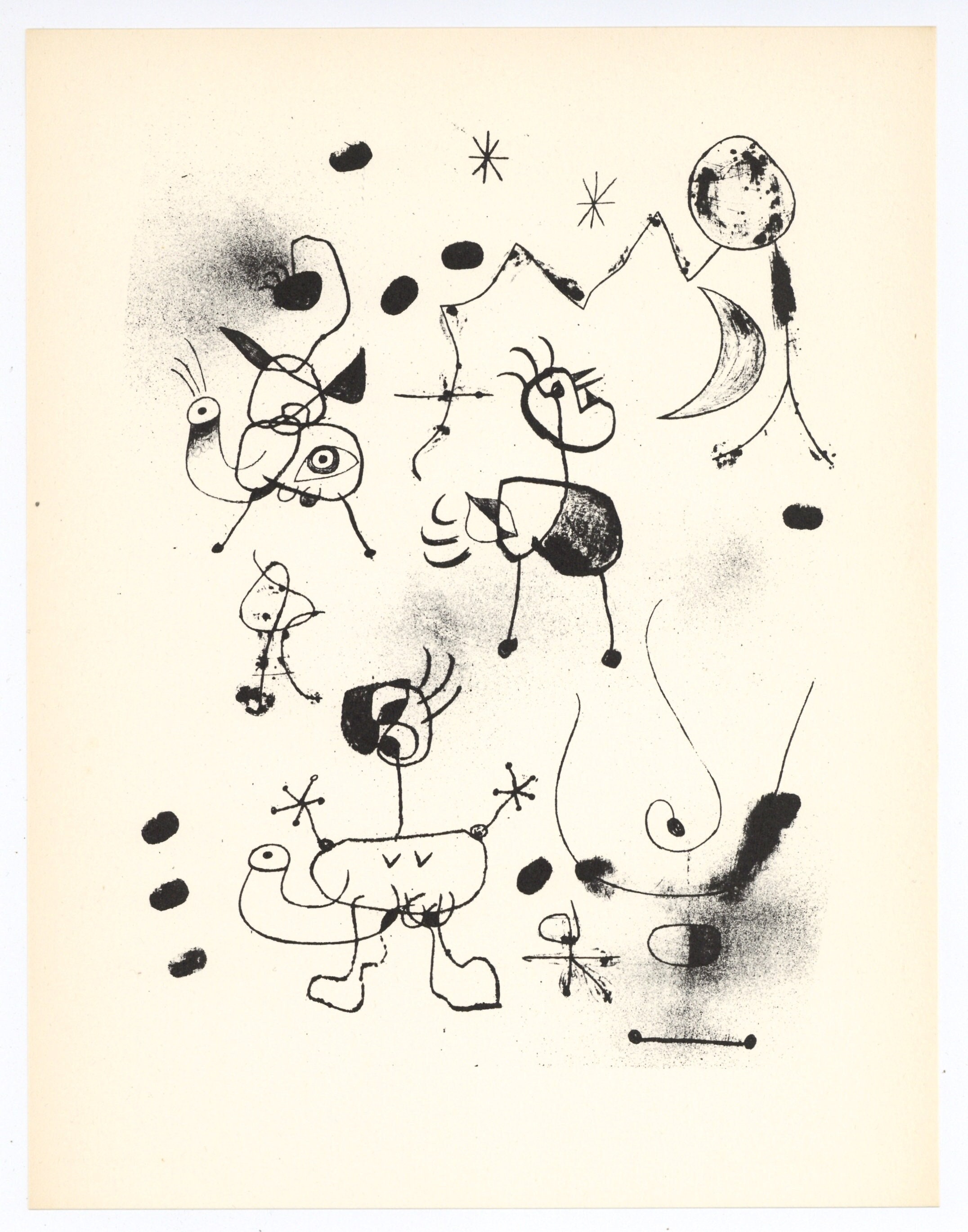 ジョアン・ミロのシュルレアリスム作品、1947年 - Etsy 日本