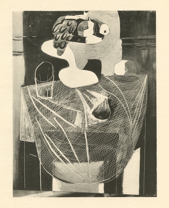 パブロ・ピカソ - 果物のある静物画 - 1926 年に印刷 - Etsy 日本
