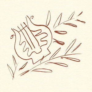 Litografía de Henri Matisse / Florilege de Ronsard