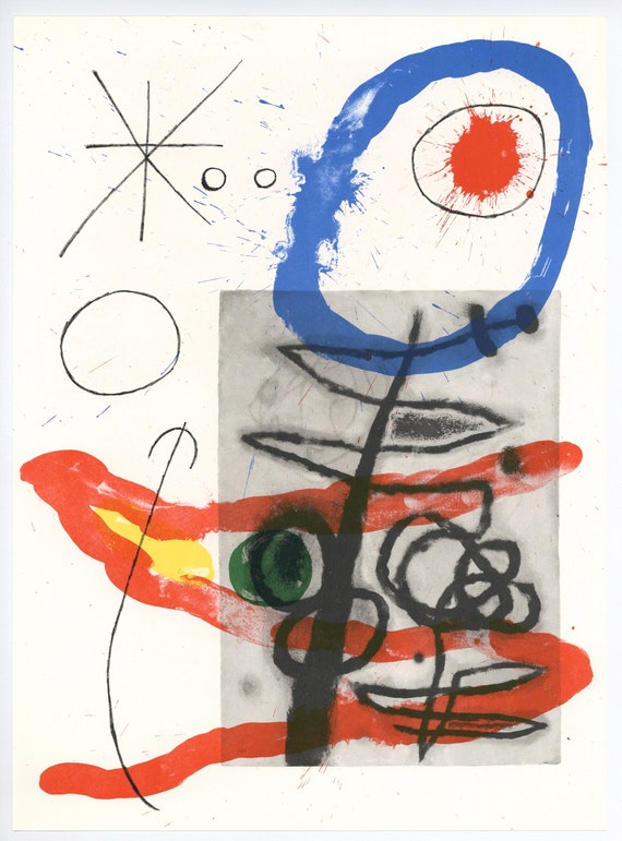 Joan Miro Original Lithograph - Etsy