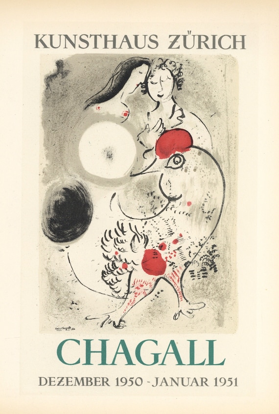 Marc Chagall Lithograph Poster 