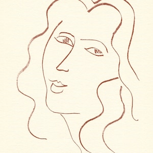 Litografía de Henri Matisse / Florilege de Ronsard