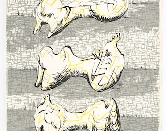 Henry Moore original lithograph