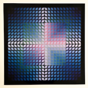 Victor Vasarely lithograph &quot;Quasar Paal 2&quot;