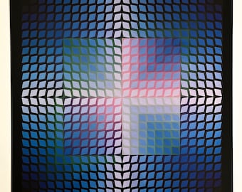 Litografía de Victor Vasarely "Quasar Paal 2"