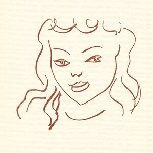 Litografía de Henri Matisse / Florilege de Ronsard