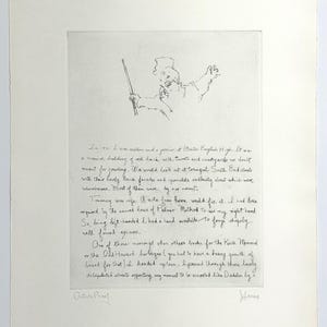 Originele ets door Jack Levine gesigneerd - Kunstenaarsproef