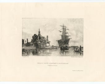 Johan Barthold Jongkind "Vieille Porte d'entree a Rotterdam"